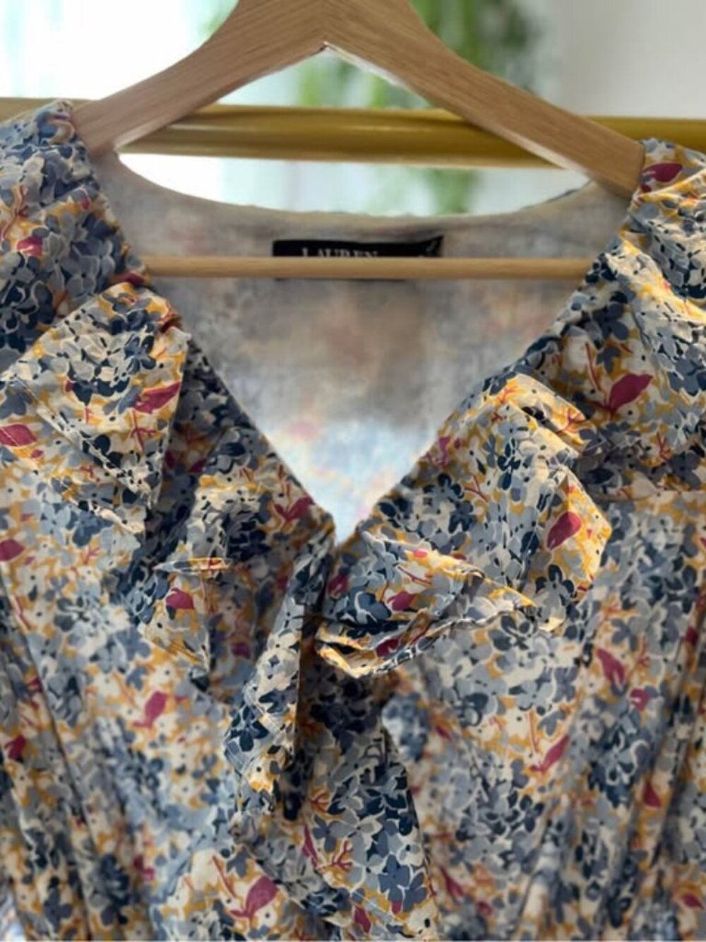 Cottagecore Lauren Ralph Lauren Floral Cotton Voile Dress - Size 12 - Picture 2 of 4